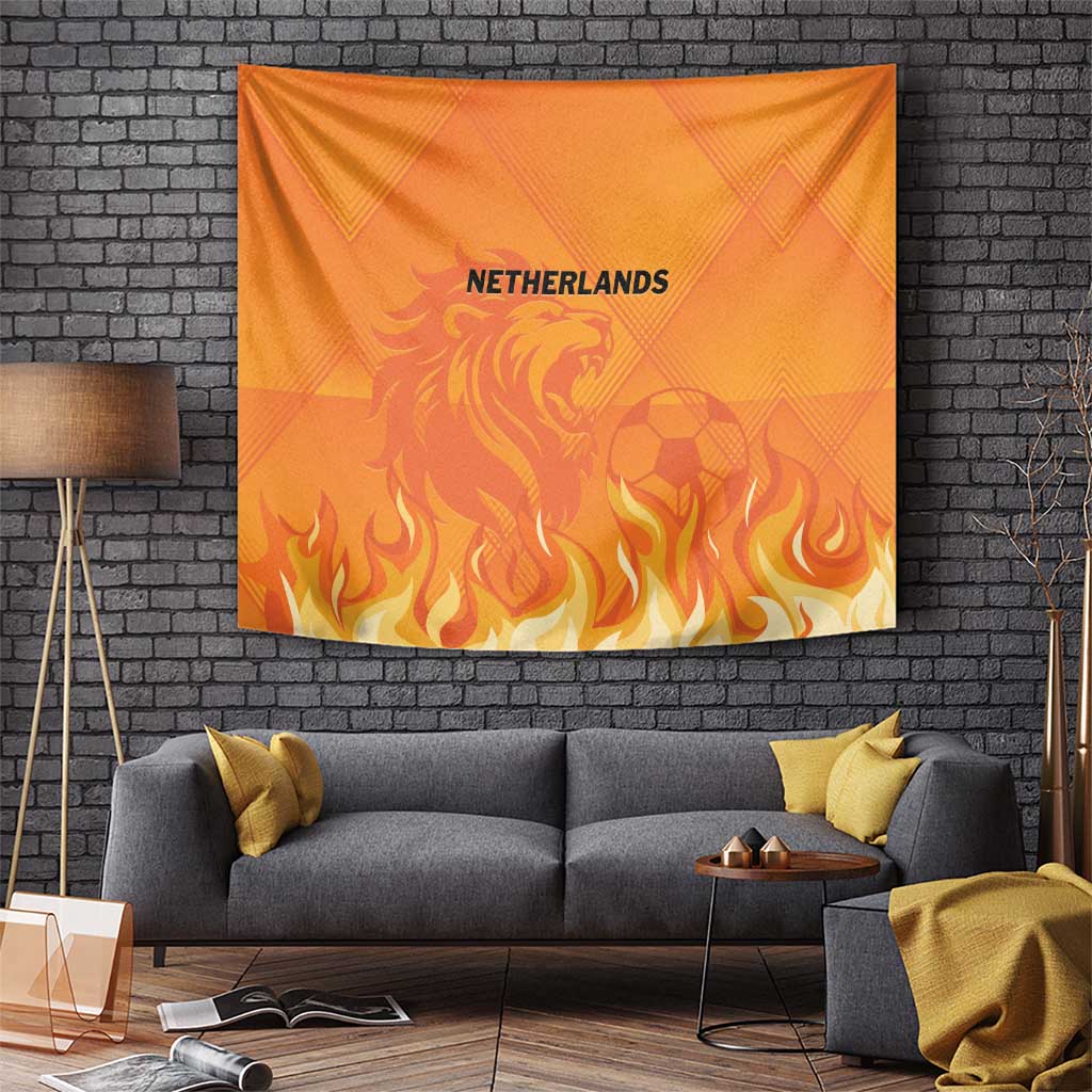 Netherlands 2024 Football Tapestry Holland Oranje Lions - Wonder Print Shop