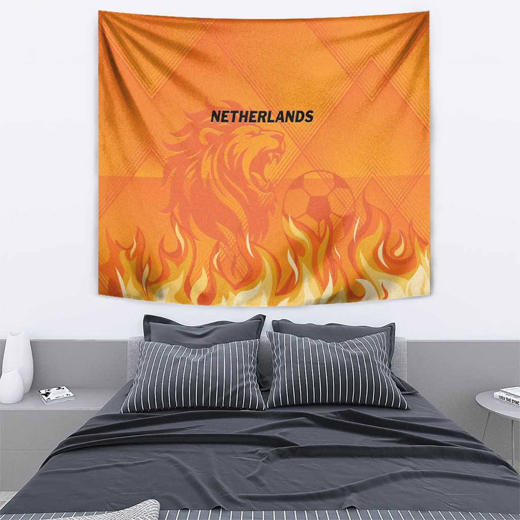 Netherlands 2024 Football Tapestry Holland Oranje Lions - Wonder Print Shop