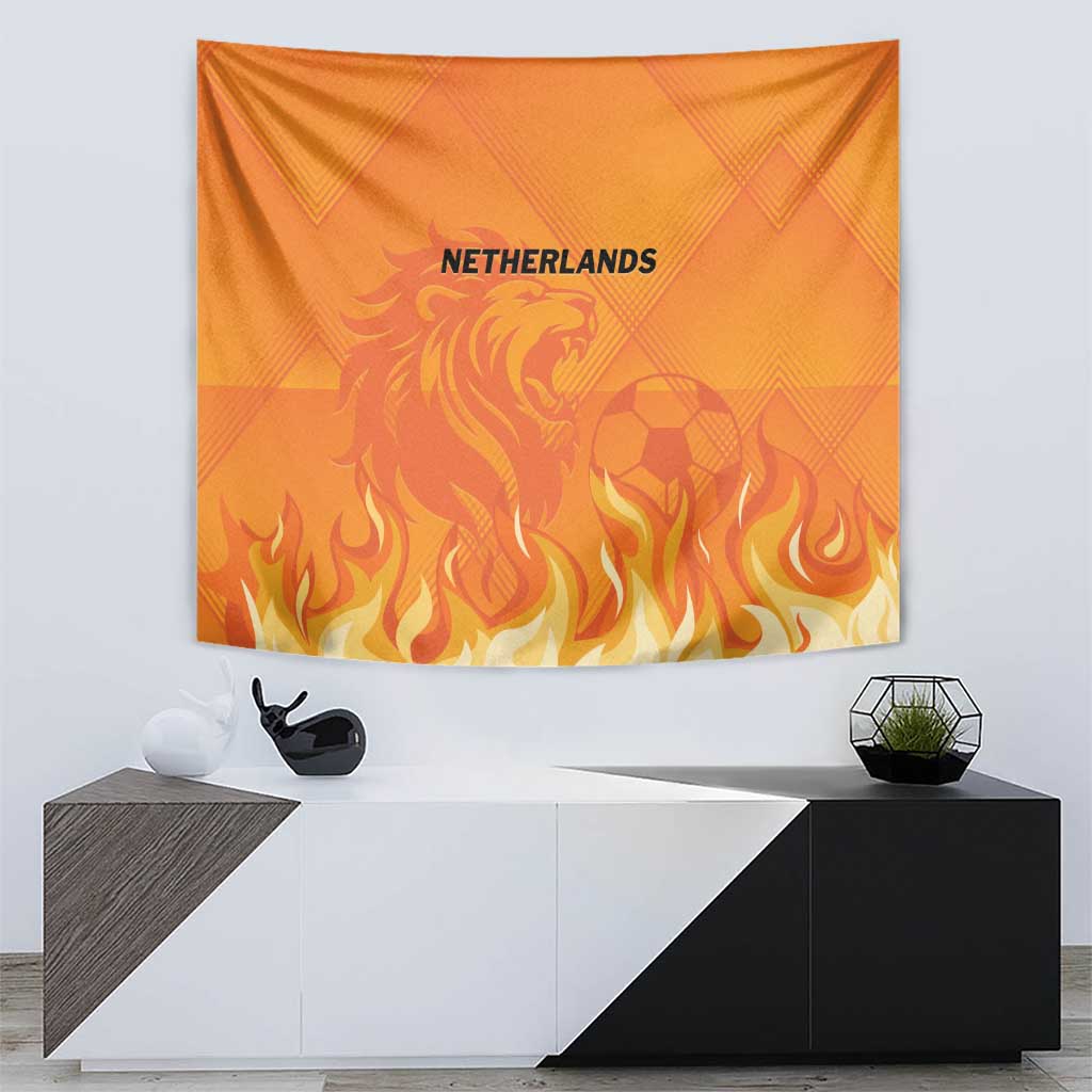 Netherlands 2024 Football Tapestry Holland Oranje Lions - Wonder Print Shop