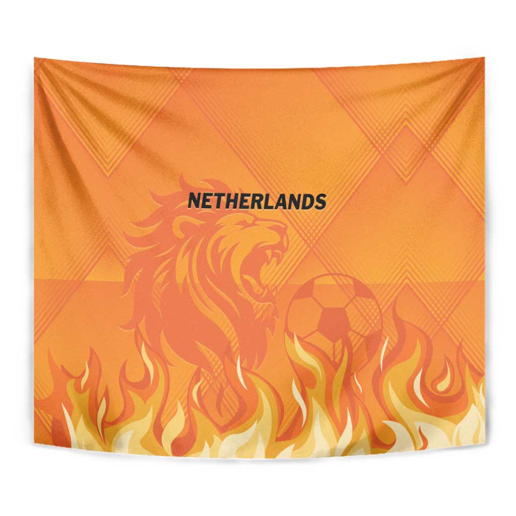 Netherlands 2024 Football Tapestry Holland Oranje Lions - Wonder Print Shop