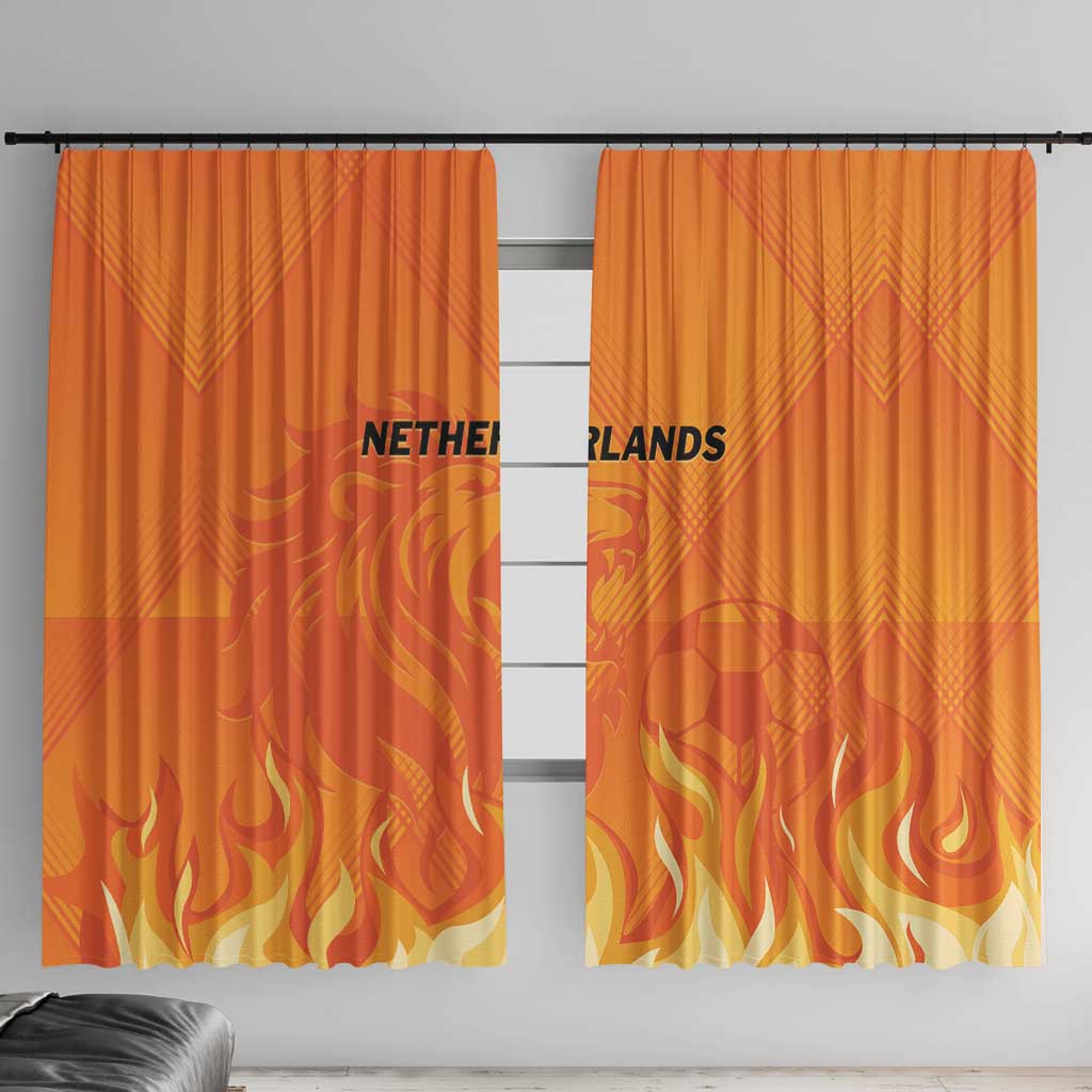 Netherlands 2024 Football Window Curtain Holland Oranje Lions - Wonder Print Shop