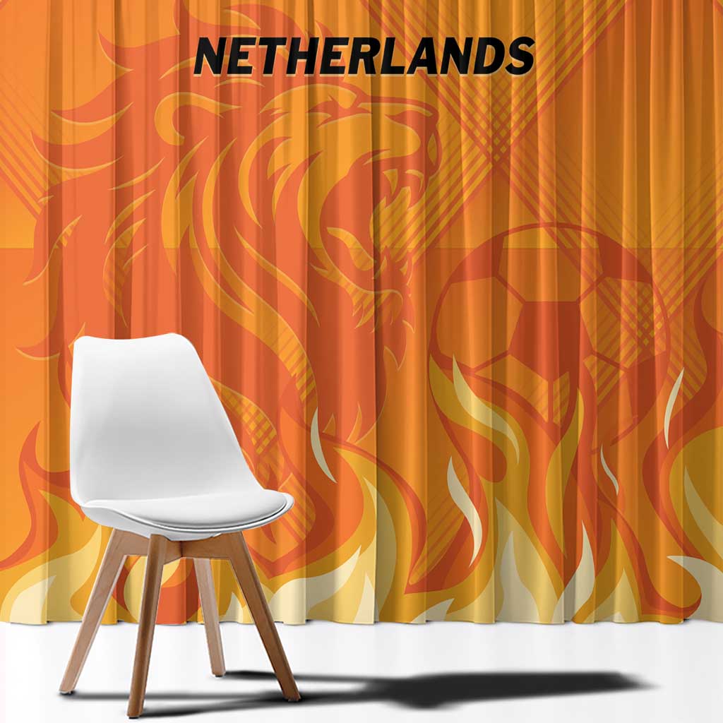 Netherlands 2024 Football Window Curtain Holland Oranje Lions - Wonder Print Shop
