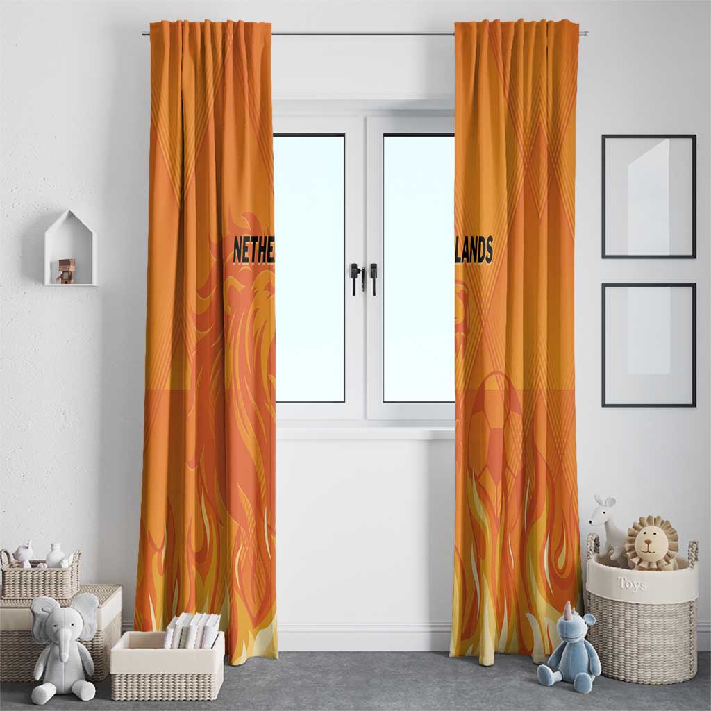 Netherlands 2024 Football Window Curtain Holland Oranje Lions - Wonder Print Shop