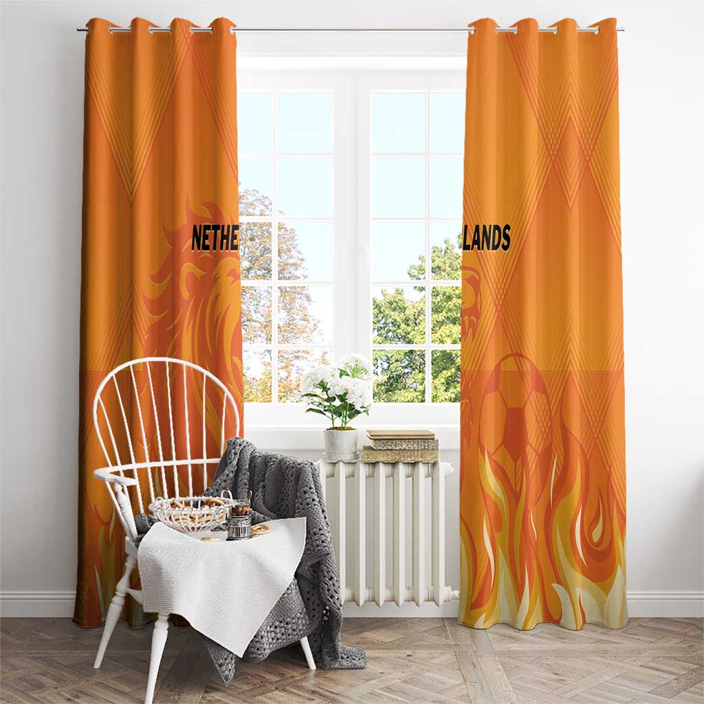 Netherlands 2024 Football Window Curtain Holland Oranje Lions - Wonder Print Shop