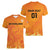 Custom Netherlands 2024 Football Women V-Neck T-Shirt Holland Oranje Lions - Wonder Print Shop