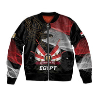 Personalized Egypt Revolution Day Bomber Jacket Steppe Eagle Lotus Flower - Wonder Print Shop