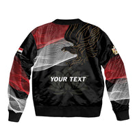Personalized Egypt Revolution Day Bomber Jacket Steppe Eagle Lotus Flower - Wonder Print Shop