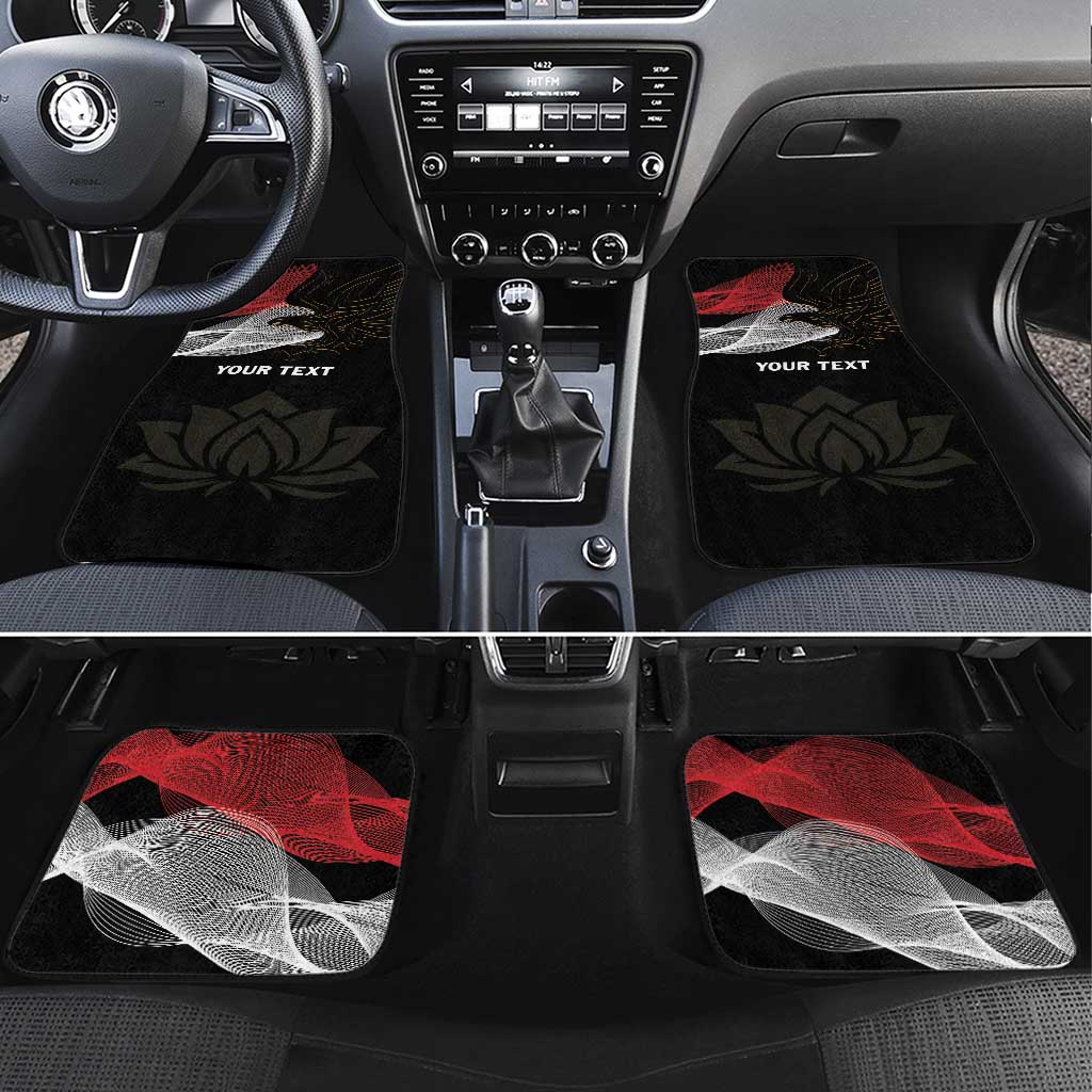 Egypt Revolution Day Car Mats Steppe Eagle Lotus Flower - Wonder Print Shop