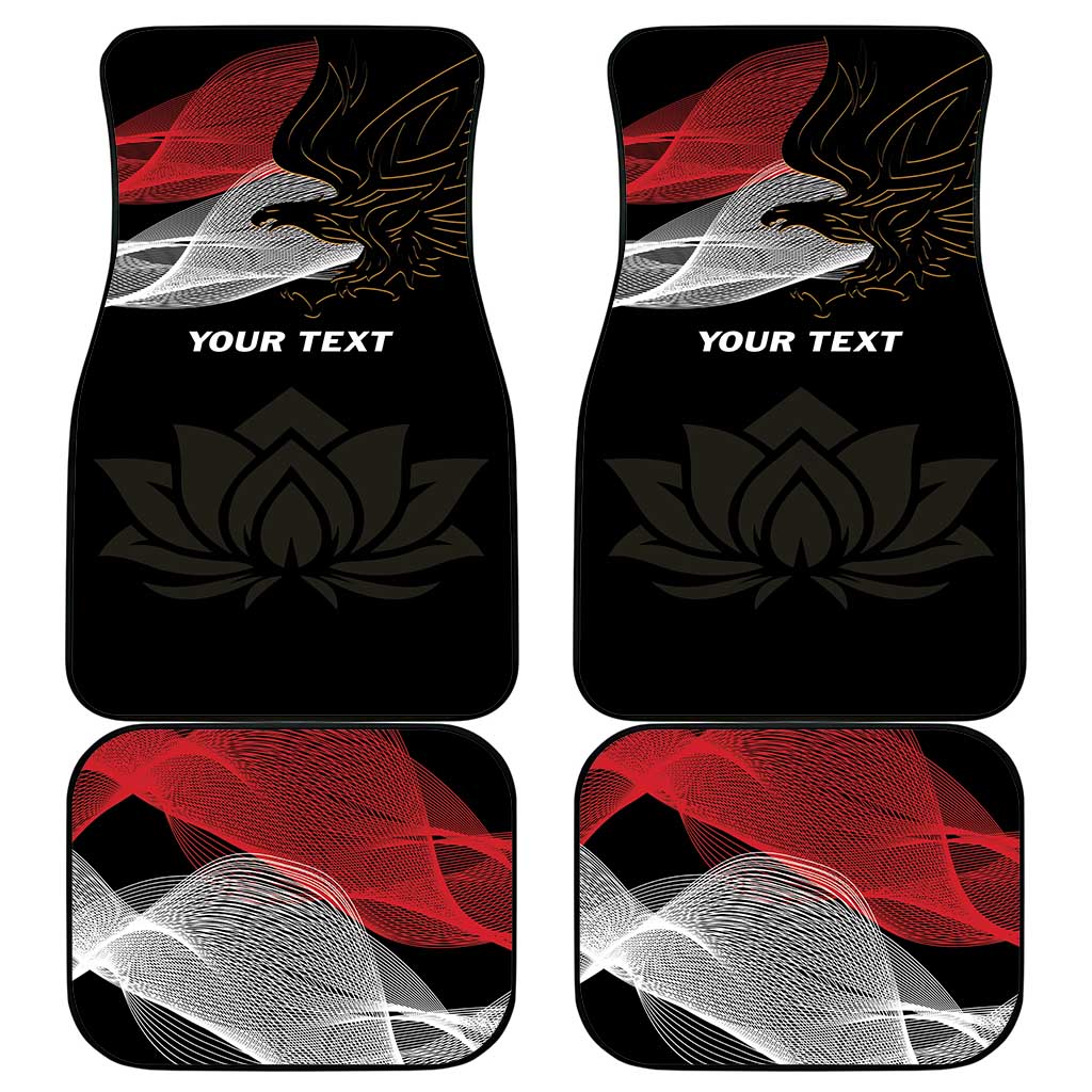 Egypt Revolution Day Car Mats Steppe Eagle Lotus Flower - Wonder Print Shop