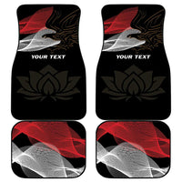 Egypt Revolution Day Car Mats Steppe Eagle Lotus Flower - Wonder Print Shop