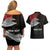 Personalized Egypt Revolution Day Couples Matching Off Shoulder Short Dress and Hawaiian Shirt Steppe Eagle Lotus Flower - Wonder Print Shop