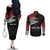 Personalized Egypt Revolution Day Couples Matching Off The Shoulder Long Sleeve Dress and Long Sleeve Button Shirt Steppe Eagle Lotus Flower