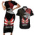 Personalized Egypt Revolution Day Couples Matching Short Sleeve Bodycon Dress and Hawaiian Shirt Steppe Eagle Lotus Flower - Wonder Print Shop