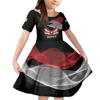 Personalized Egypt Revolution Day Family Matching Mermaid Dress and Hawaiian Shirt Steppe Eagle Lotus Flower - Wonder Print Shop