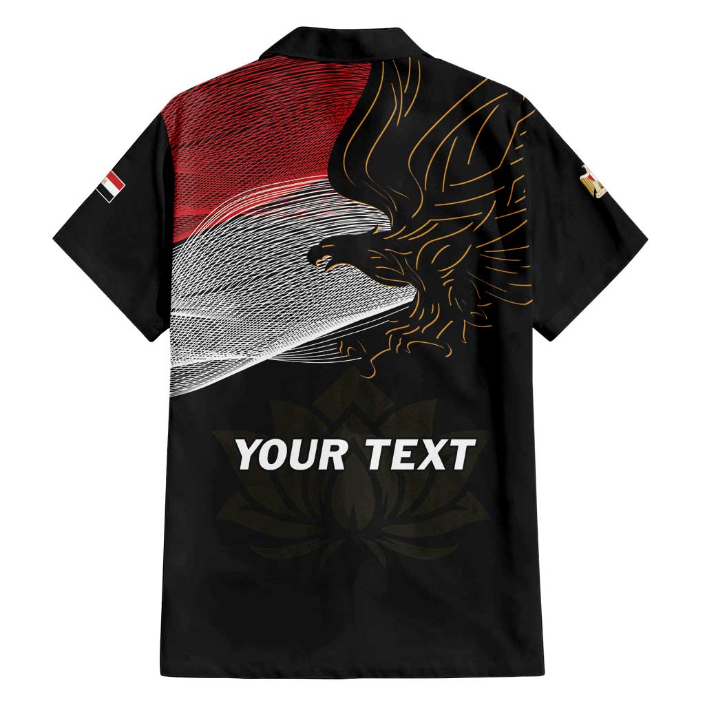 Personalized Egypt Revolution Day Family Matching Tank Maxi Dress and Hawaiian Shirt Steppe Eagle Lotus Flower - Wonder Print Shop