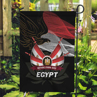 Egypt Revolution Day Garden Flag Steppe Eagle Lotus Flower - Wonder Print Shop
