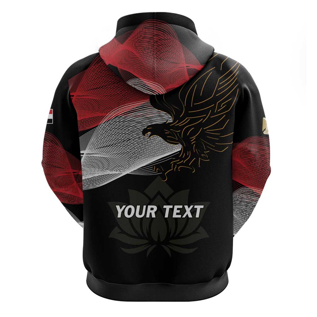 Personalized Egypt Revolution Day Hoodie Steppe Eagle Lotus Flower - Wonder Print Shop