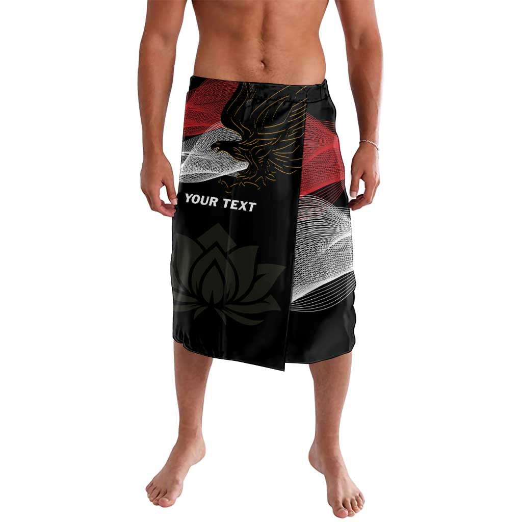 Personalized Egypt Revolution Day Lavalava Steppe Eagle Lotus Flower - Wonder Print Shop