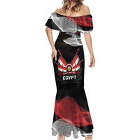 Personalized Egypt Revolution Day Mermaid Dress Steppe Eagle Lotus Flower - Wonder Print Shop