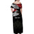 Personalized Egypt Revolution Day Off Shoulder Maxi Dress Steppe Eagle Lotus Flower - Wonder Print Shop