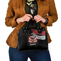 Egypt Revolution Day Shoulder Handbag Steppe Eagle Lotus Flower