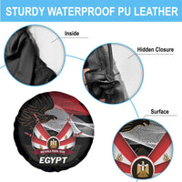 Egypt Revolution Day Spare Tire Cover Steppe Eagle Lotus Flower - Wonder Print Shop