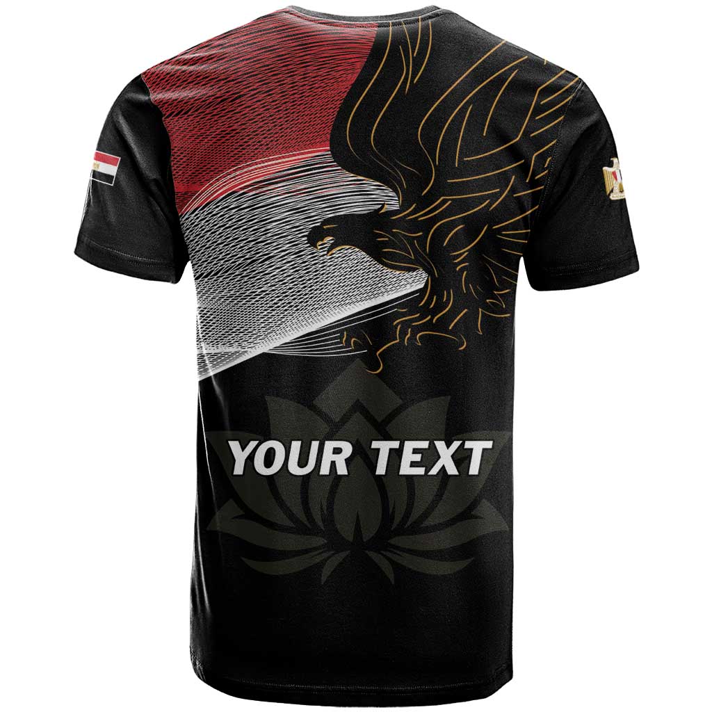 Personalized Egypt Revolution Day T Shirt Steppe Eagle Lotus Flower - Wonder Print Shop