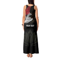 Personalized Egypt Revolution Day Tank Maxi Dress Steppe Eagle Lotus Flower - Wonder Print Shop