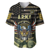 Personalized ARMY Birthday 2024 Baseball Jersey US 249th Anniversary - Wonder Print Shop