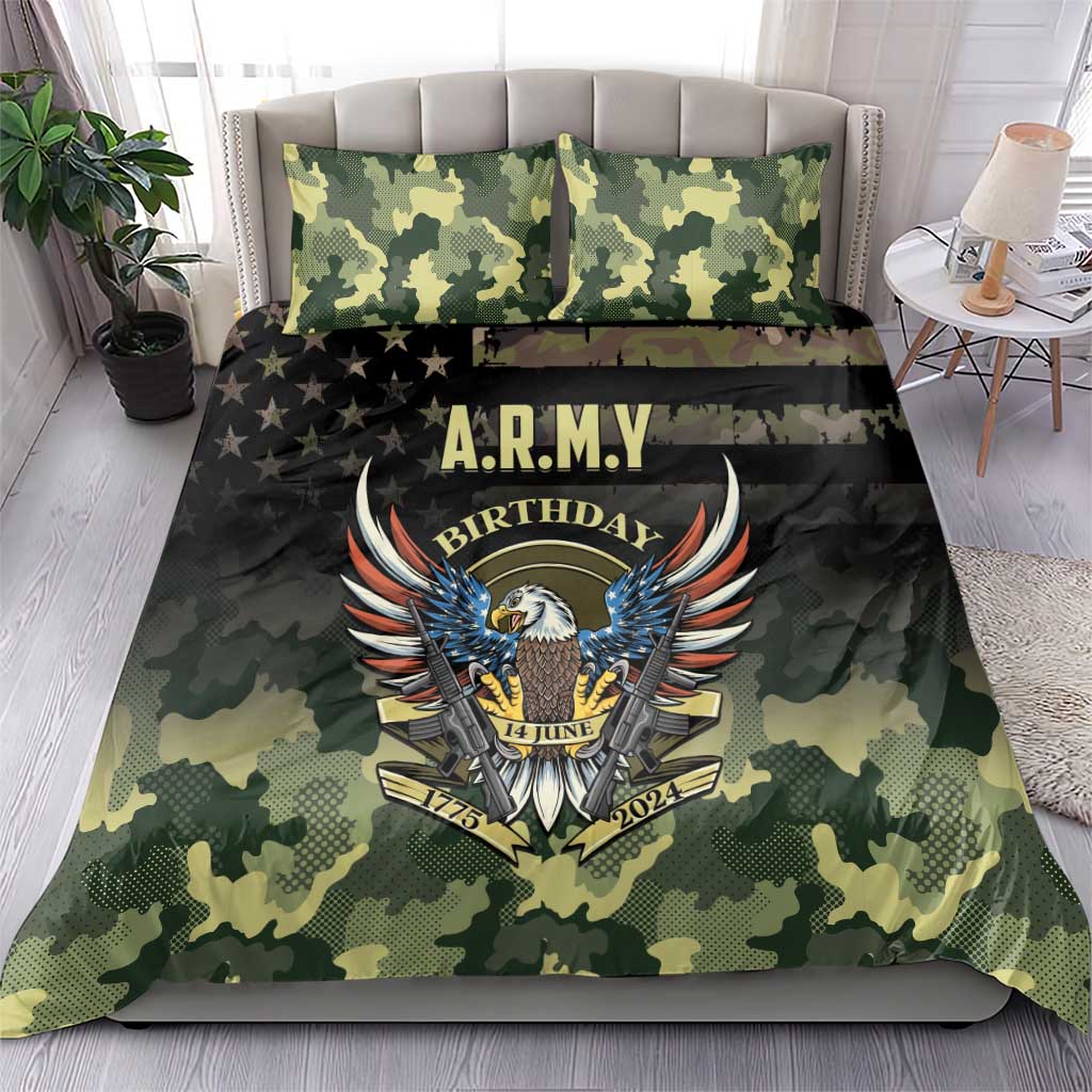 ARMY Birthday 2024 Bedding Set US 249th Anniversary - Wonder Print Shop