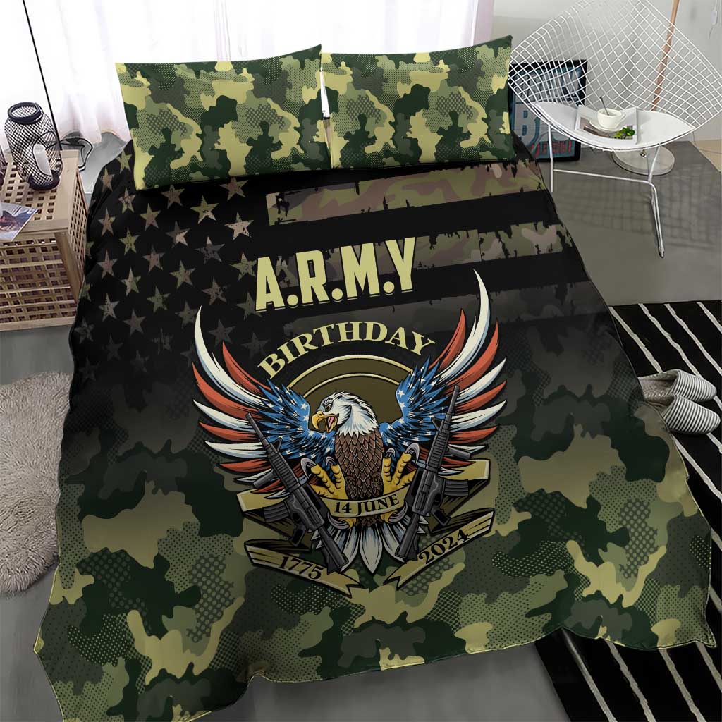 ARMY Birthday 2024 Bedding Set US 249th Anniversary - Wonder Print Shop