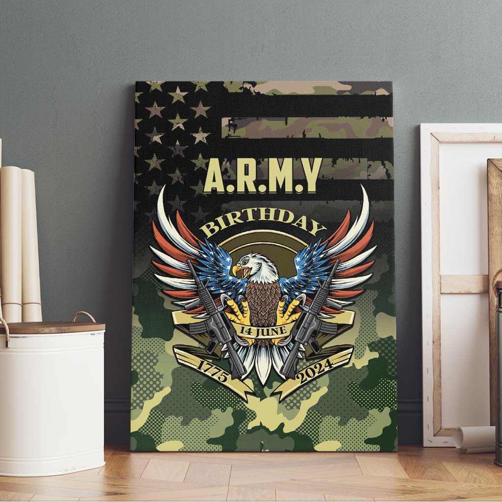 ARMY Birthday 2024 Canvas Wall Art US 249th Anniversary - Wonder Print Shop