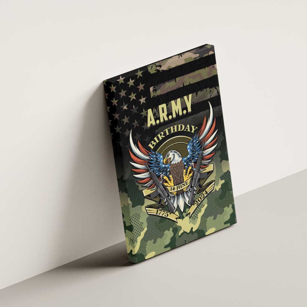 ARMY Birthday 2024 Canvas Wall Art US 249th Anniversary - Wonder Print Shop