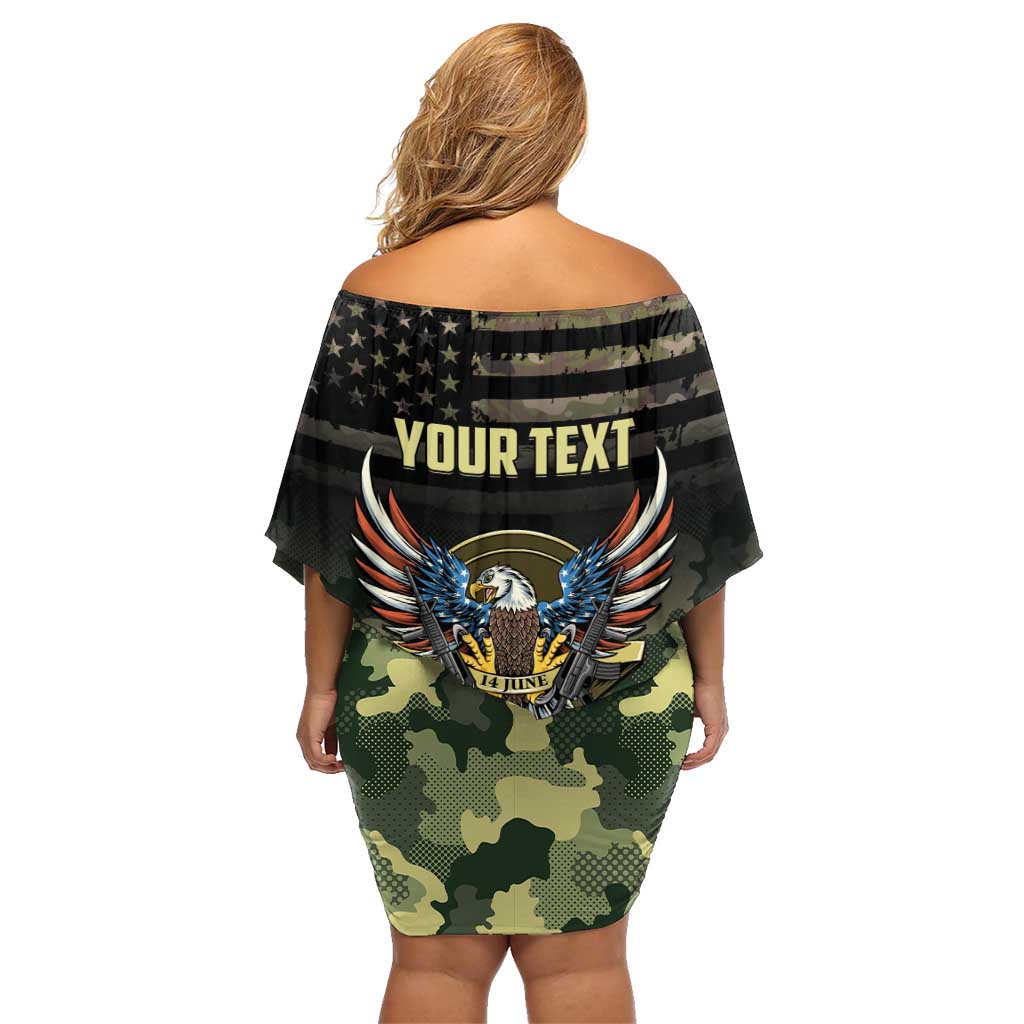 Personalized ARMY Birthday 2024 Family Matching Off Shoulder Short Dress and Hawaiian Shirt US 249th Anniversary - Wonder Print Shop