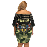 Personalized ARMY Birthday 2024 Family Matching Off Shoulder Short Dress and Hawaiian Shirt US 249th Anniversary - Wonder Print Shop