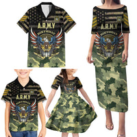 Personalized ARMY Birthday 2024 Family Matching Puletasi and Hawaiian Shirt US 249th Anniversary - Wonder Print Shop