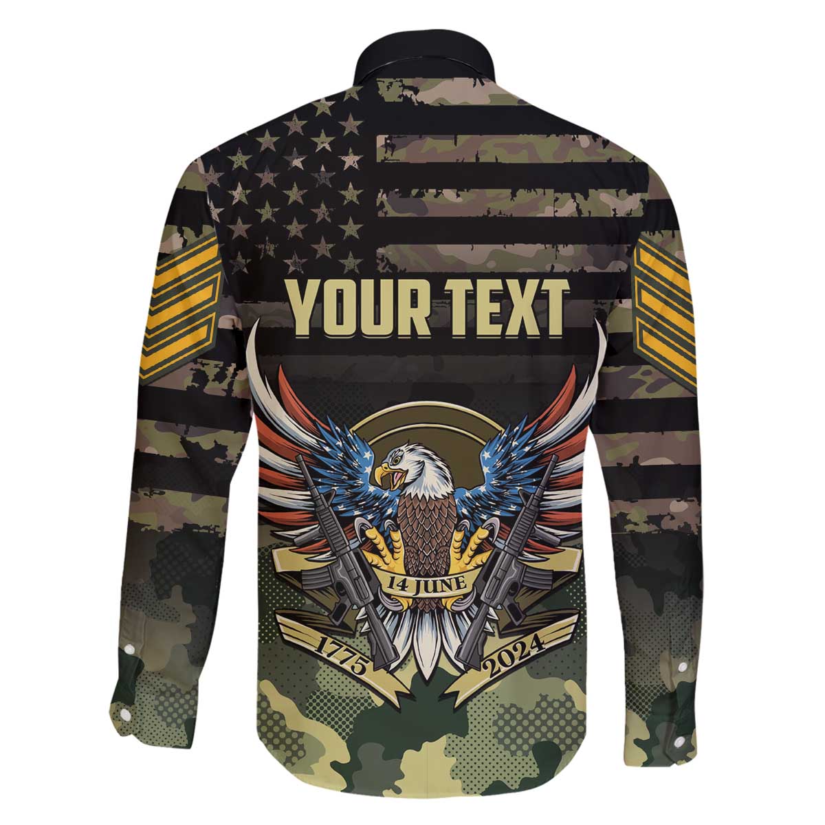 Personalized ARMY Birthday 2024 Family Matching Puletasi and Hawaiian Shirt US 249th Anniversary - Wonder Print Shop