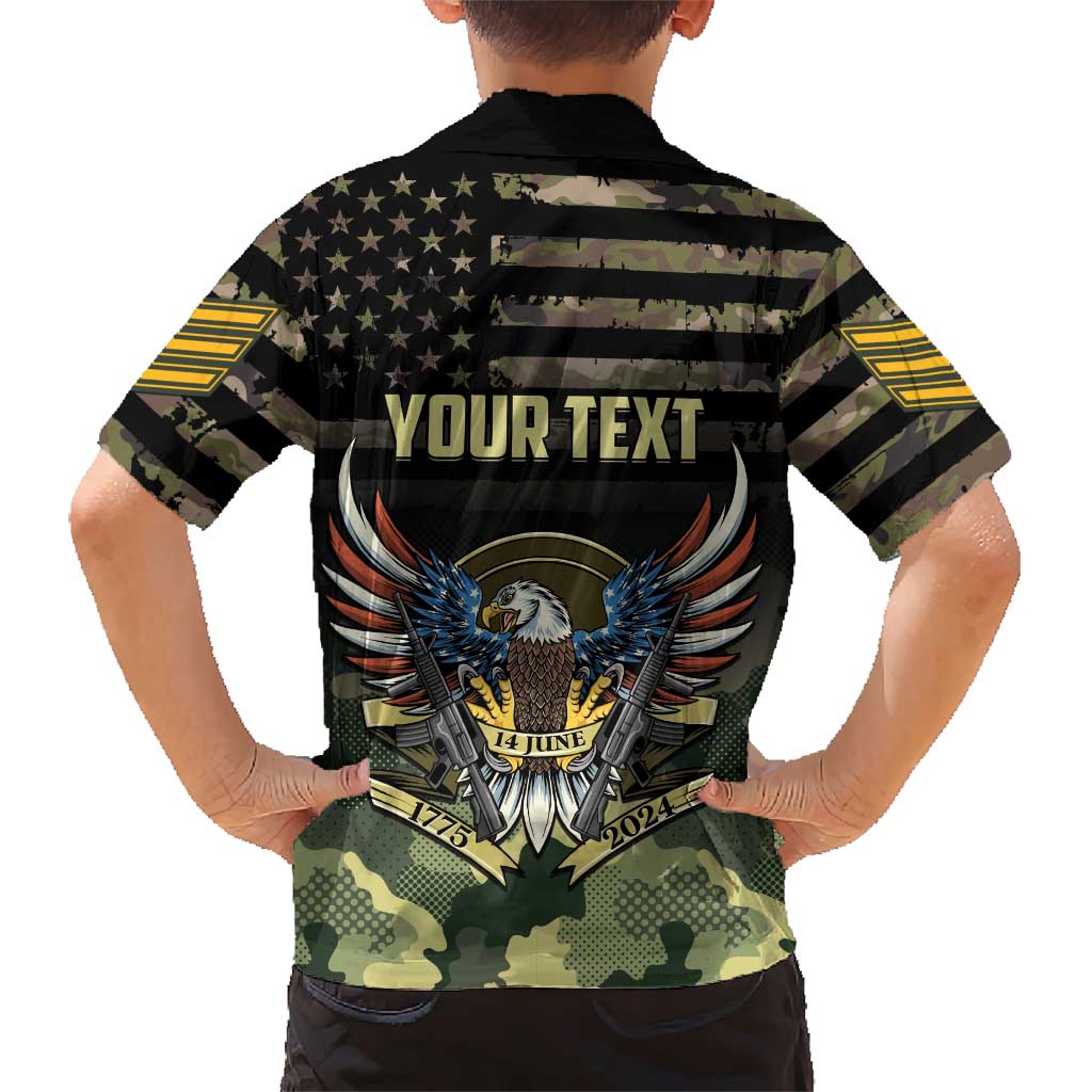 Personalized ARMY Birthday 2024 Family Matching Short Sleeve Bodycon Dress and Hawaiian Shirt US 249th Anniversary - Wonder Print Shop