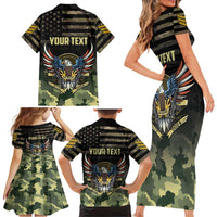 Personalized ARMY Birthday 2024 Family Matching Short Sleeve Bodycon Dress and Hawaiian Shirt US 249th Anniversary - Wonder Print Shop