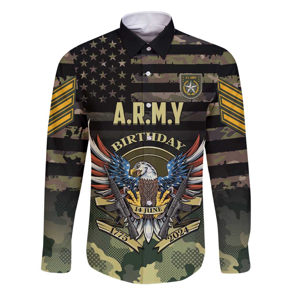 Personalized ARMY Birthday 2024 Family Matching Short Sleeve Bodycon Dress and Hawaiian Shirt US 249th Anniversary - Wonder Print Shop
