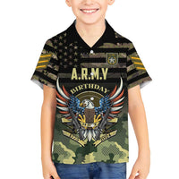 Personalized ARMY Birthday 2024 Family Matching Short Sleeve Bodycon Dress and Hawaiian Shirt US 249th Anniversary - Wonder Print Shop