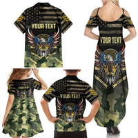 Personalized ARMY Birthday 2024 Family Matching Summer Maxi Dress and Hawaiian Shirt US 249th Anniversary - Wonder Print Shop