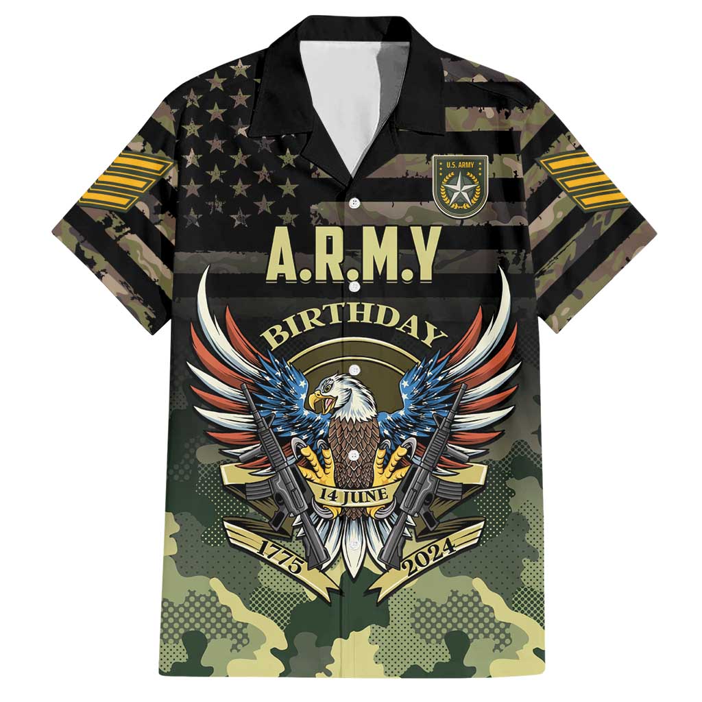 Personalized ARMY Birthday 2024 Hawaiian Shirt US 249th Anniversary - Wonder Print Shop