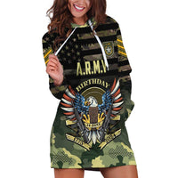 Personalized ARMY Birthday 2024 Hoodie Dress US 249th Anniversary - Wonder Print Shop