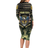 Personalized ARMY Birthday 2024 Long Sleeve Bodycon Dress US 249th Anniversary - Wonder Print Shop
