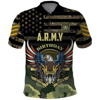 Personalized ARMY Birthday 2024 Polo Shirt US 249th Anniversary - Wonder Print Shop