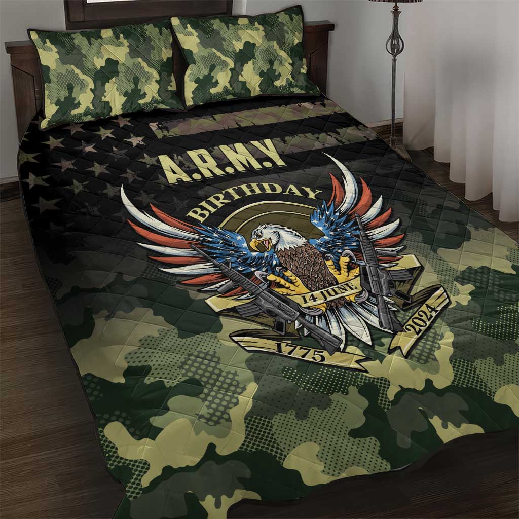 ARMY Birthday 2024 Quilt Bed Set US 249th Anniversary - Wonder Print Shop