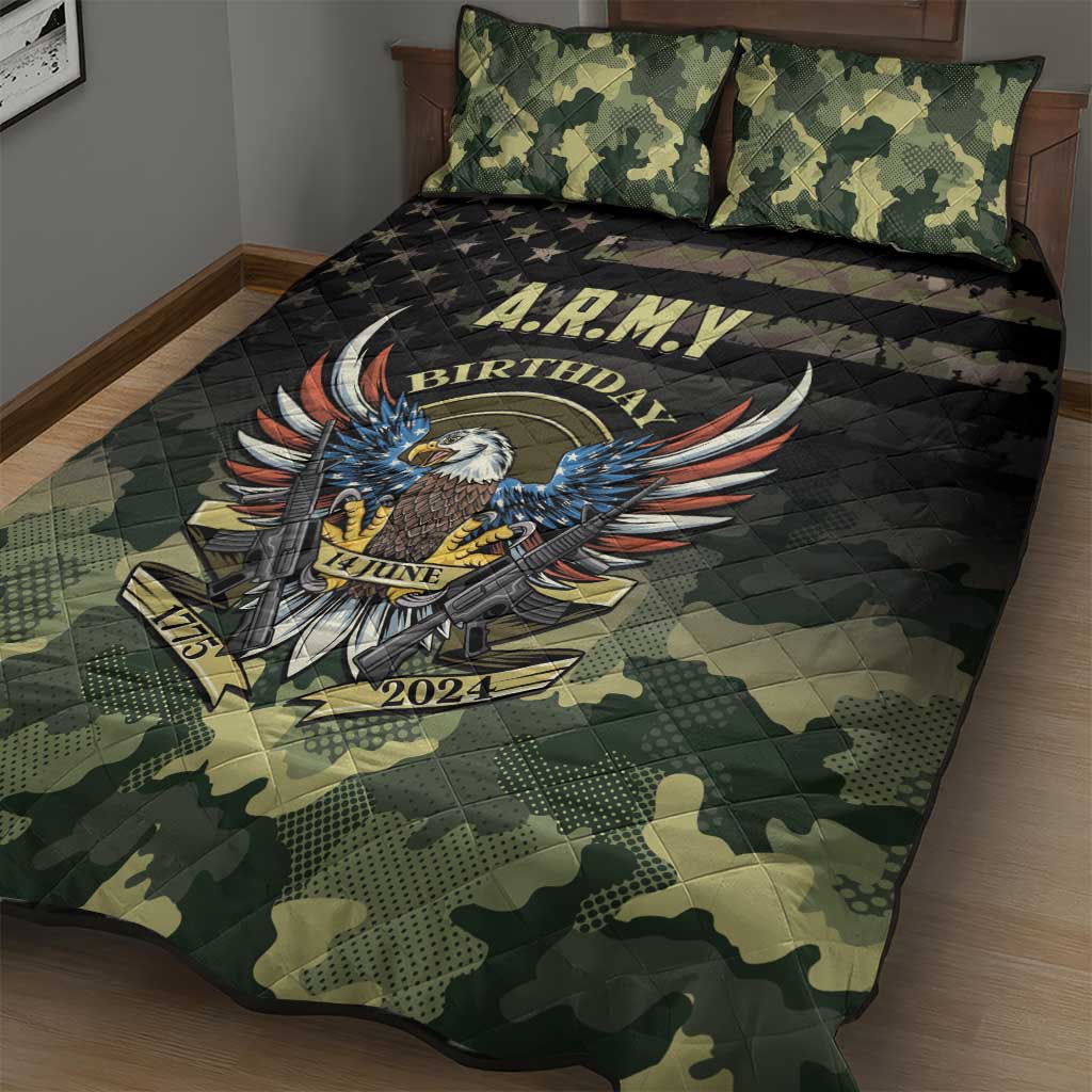 ARMY Birthday 2024 Quilt Bed Set US 249th Anniversary - Wonder Print Shop