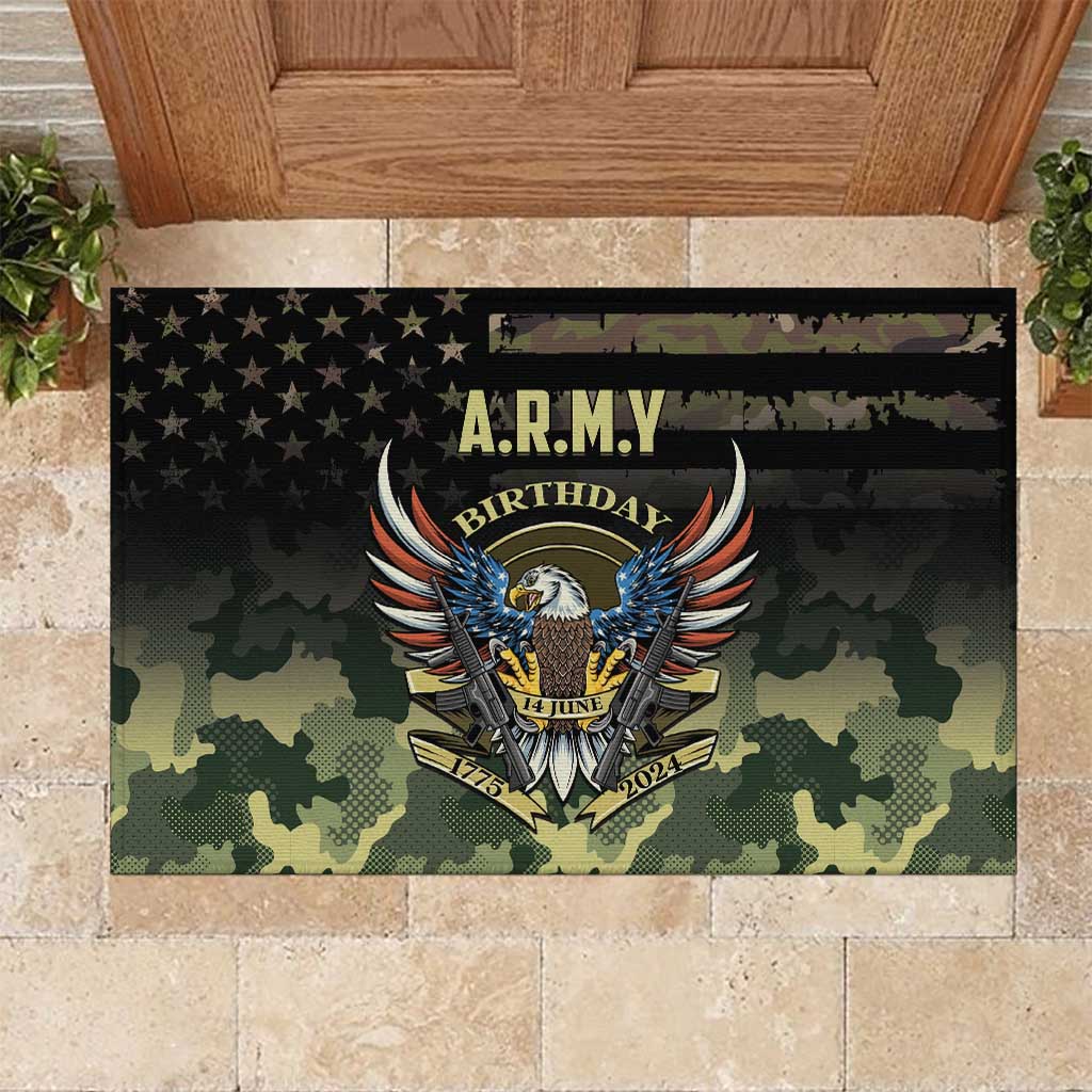 ARMY Birthday 2024 Rubber Doormat US 249th Anniversary - Wonder Print Shop