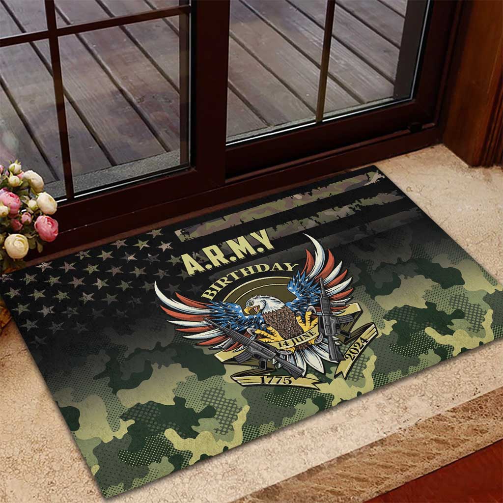 ARMY Birthday 2024 Rubber Doormat US 249th Anniversary - Wonder Print Shop